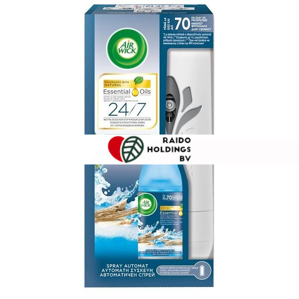 AIRWICK AIR FRESHENER FRESHMATIC COMPLETE DEVICE + REFILL TURQUISE 250 ML