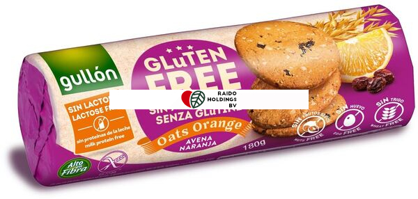 Gullon Avena Naranja sin Gluten Paquete 180 g