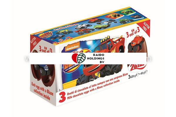 Zaini Blaze Chocolate Eggs 3 x 20 g