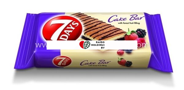 Cake Bar 7 Days Forest Fruits Decoration 30 g, 16 pcs/disp