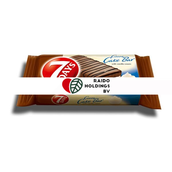Cake Bar 7 Days Vanilla Glazed 32 g, 16 pcs/disp