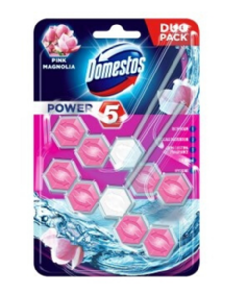 Domestos Power 5 Pink&Magnolia 2X55g
