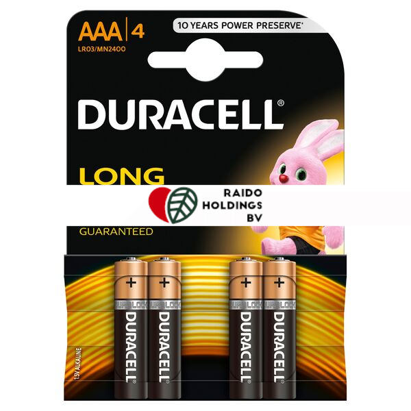 Duracell Battery Basic AAAK 4
