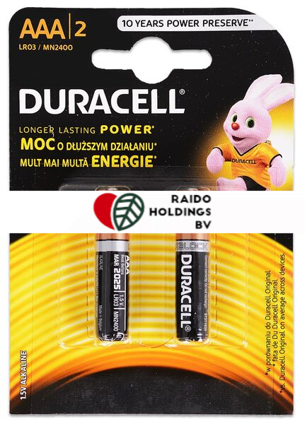 Duracell Battery Basic AAAK2