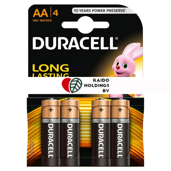 Duracell Battery Basic AAK 4