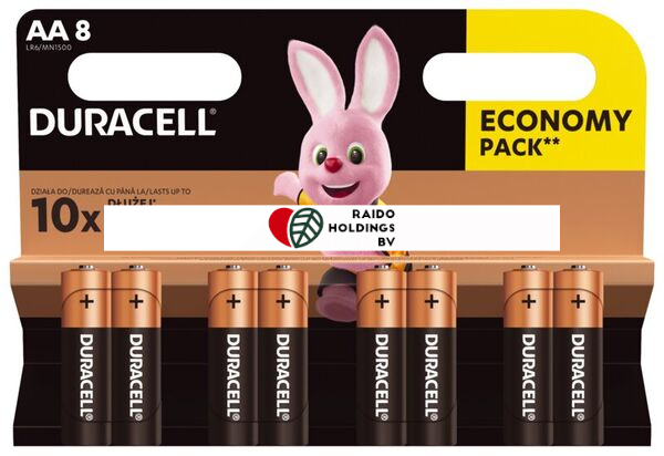 Duracell Battery Basic AAK 8