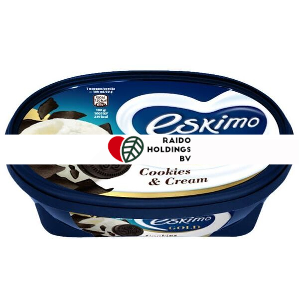 ESKIMO GOLD COOKIES AND CREAM 900ML/450G