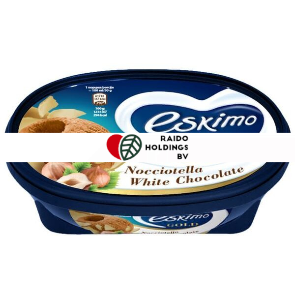 ESKIMO GOLD NOCCIOTELLA WITH WHITE CHOCOLATE 900ML/450G