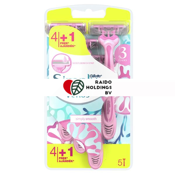 Gillette Simply Venus 3 Blades 4+1