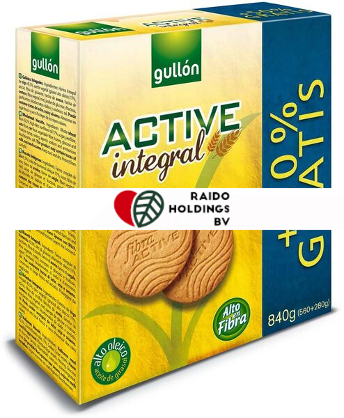 Gullon Fibra Active 560 g + 50% Gratis 840 g