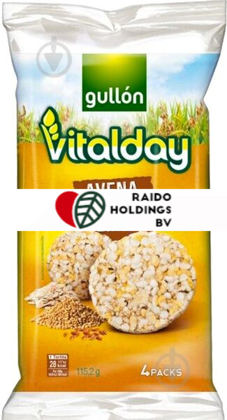 Gullon Tortitas Avena, Quinoa y Lino 115,2 g