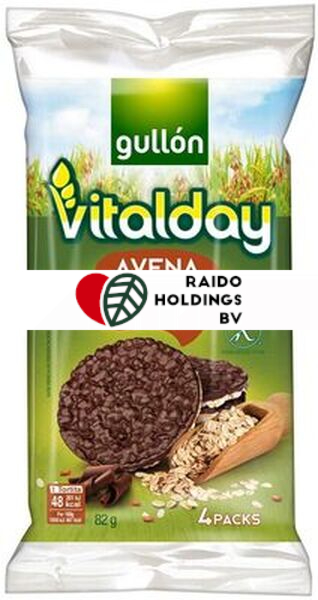 Gullon Tortitas Avena y Arroz con Choco Negro 82 g