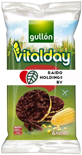 Gullon Tortitas Maíz con Chocolate Negro 100 g
