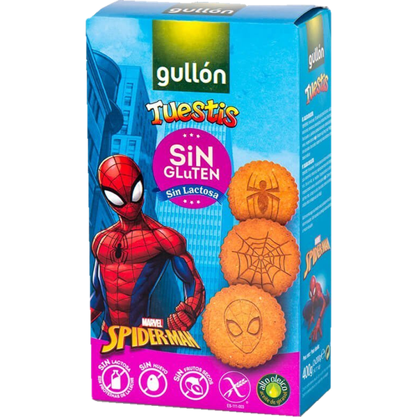 Gullon Tuestis Spiderman sin Gluten Caja 400 g