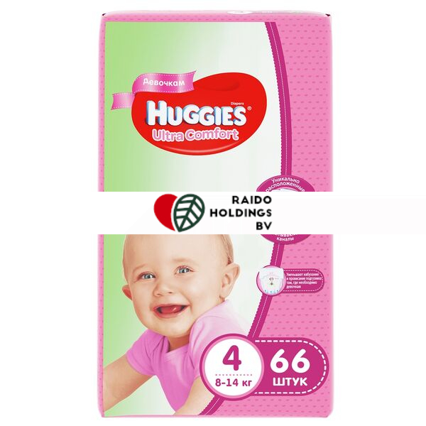 Huggies Diapers Ultra Comfort Mega Size 4 8-14 kg 66pcs