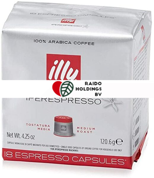 Illy Filter Coffee Red - Medium Roast x 18 capsules