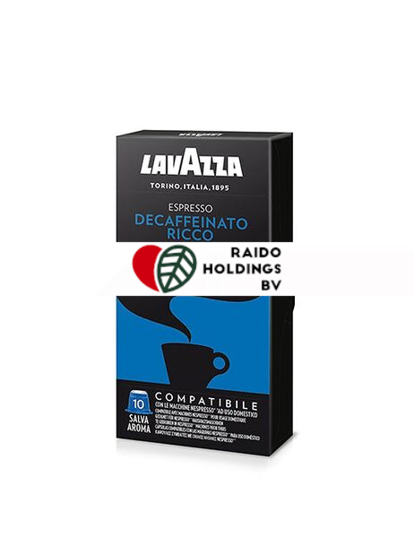 Lavazza Nespresso Decaffeinato Ricco 10 caps