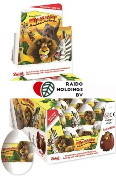 Zaini Madagascar Chocolate Eggs 20 g