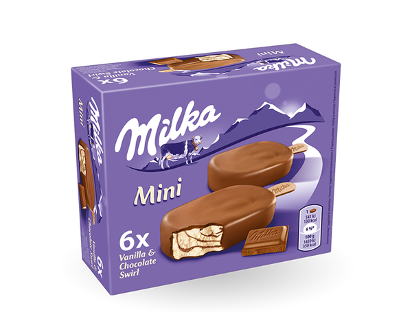 Milka Ice Cream Mini Sticks 6x50ml