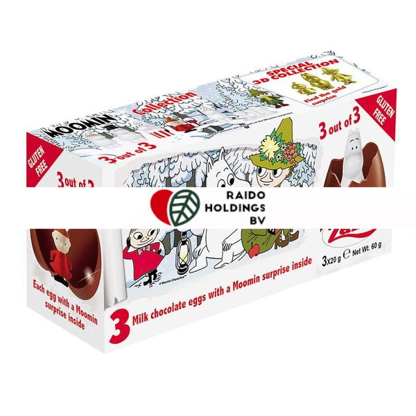 Zaini Moomin Chocolate Eggs 3 x 20 g