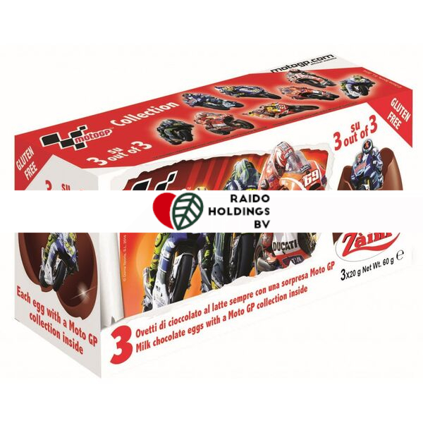 Zaini Moto GP Chocolate Eggs 3 x 20 g