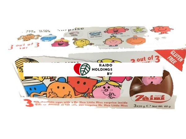 Zaini Mr Men And Little Miss Chocolate Eggs 3 x 20 g