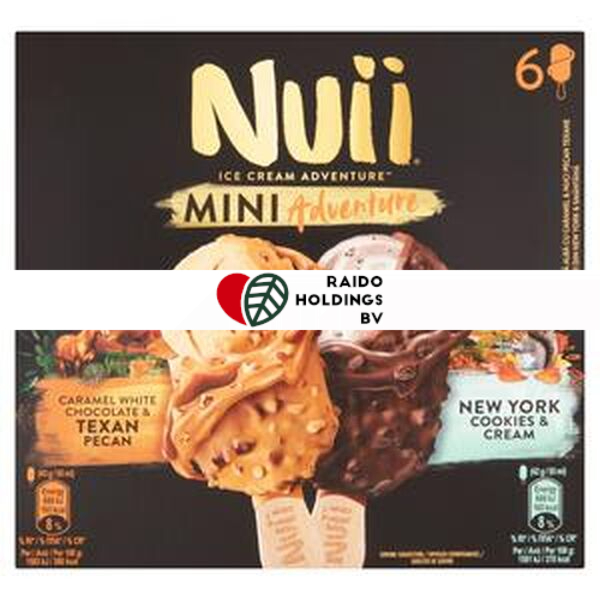 NUII Texan Pecan +New York Cookies 6x55ml