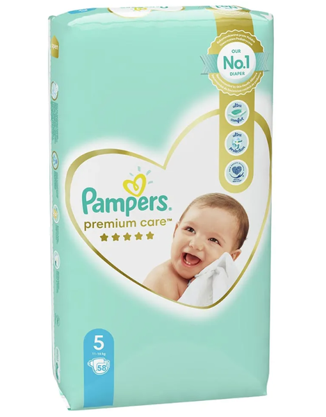 PAMPERS 5 PREMIUM CARE 11-16KG JP(58)