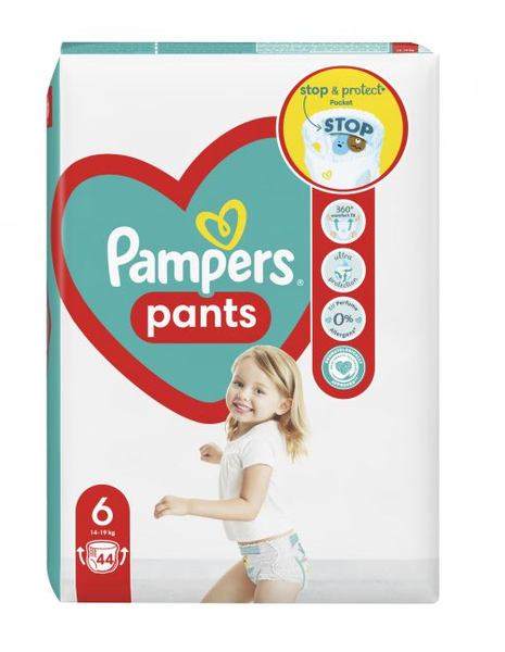 PAMPERS 6 PANTS ACTIVE BABY 15+KG JP(44)