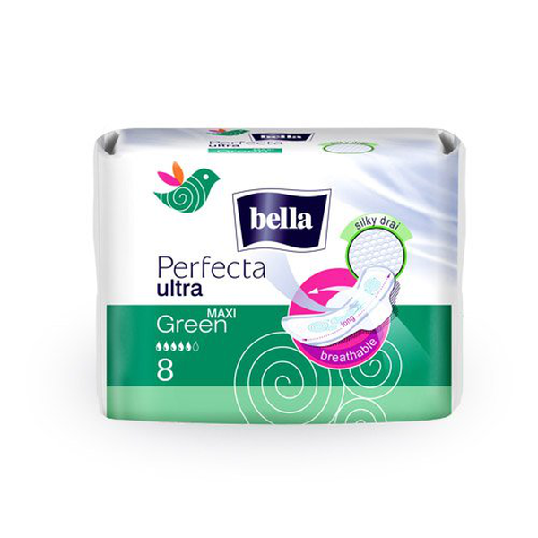 Bella Perfecta Slim Maxi Green Silky Drai 8