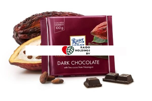 Ritter Sport Dark Chocolate 50% Cocoa 100 g