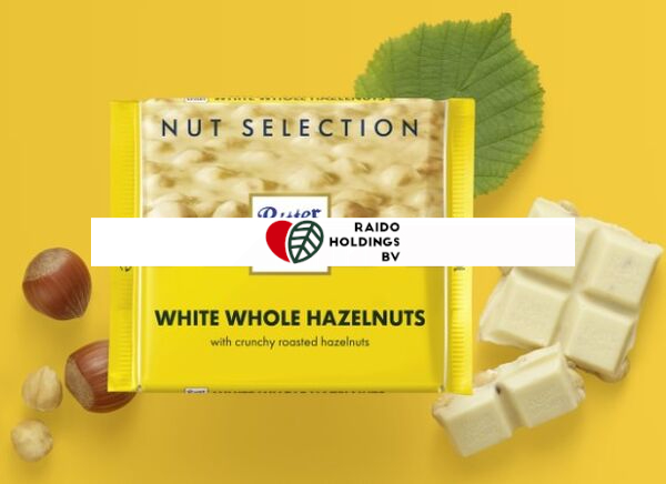 Ritter Sport White Whole Hazelnuts 100 g