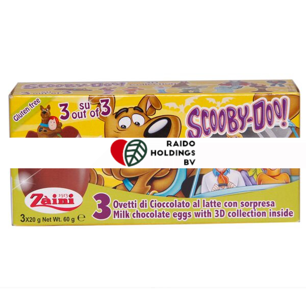 Zaini Scooby-Doo Chocolate Eggs 3 x 20 g