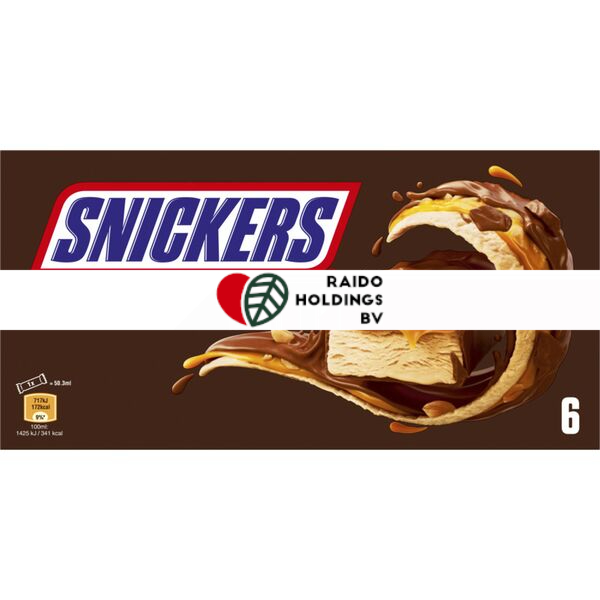 Snickers Ice Cream Bar 6x45.6g