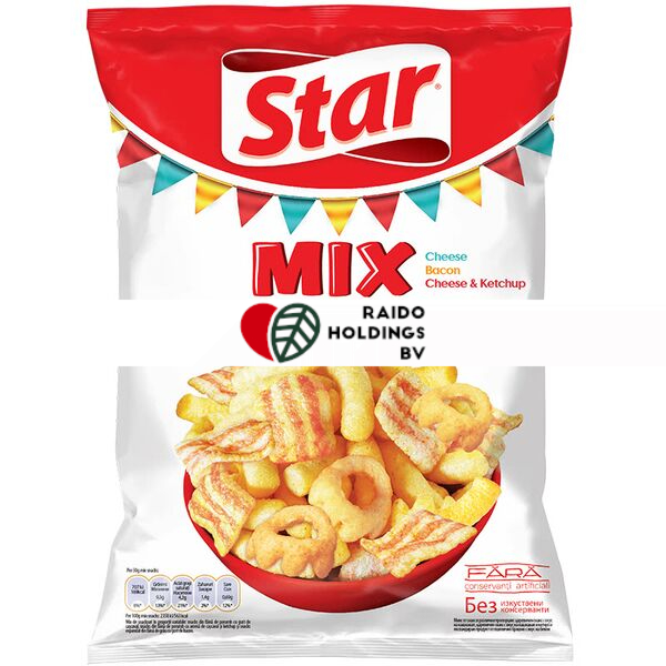 Star Snacks Mix Cheese, bacon, cheese and ketchup 90 g