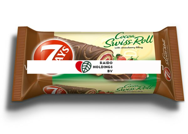 Swiss Roll 7 Days Strawberry Glazed 200 g