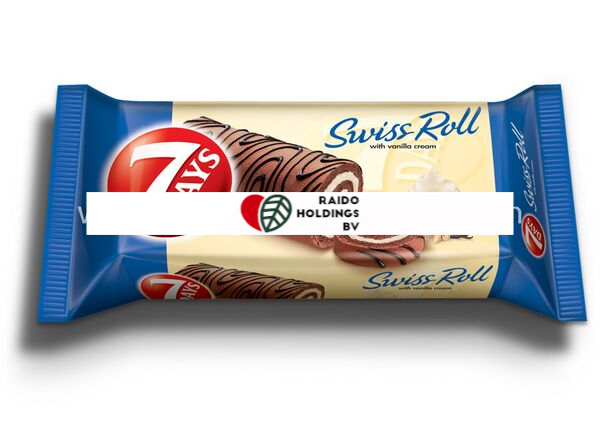 Swiss Roll 7 Days Vanilla Decoration 200 g