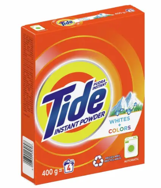 Tide Automatic Powder Detergent White & Color 400g