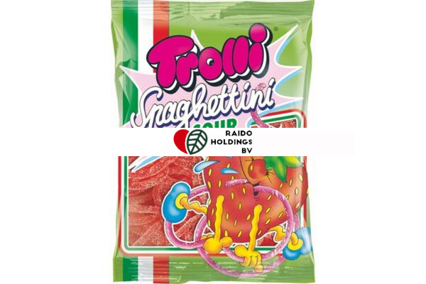 Trolli Sour Strawberry Spaghettini 100g