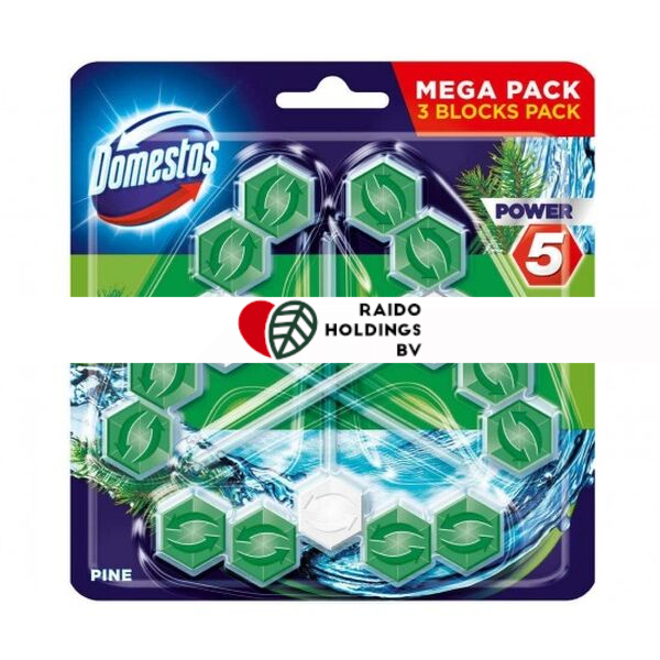 Domestos Power 5 Pine 3X55g
