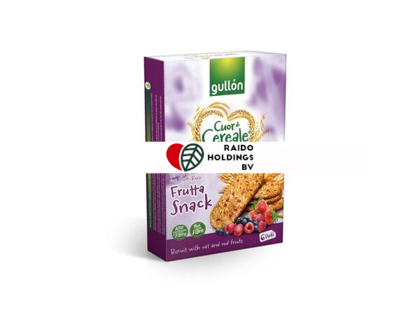 Gullon Cuor di Cereali Frutta Snack 240 g