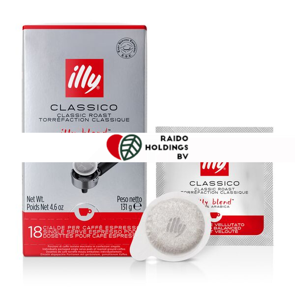 Illy Single Serving Coffee Roasting Media pods 131 g