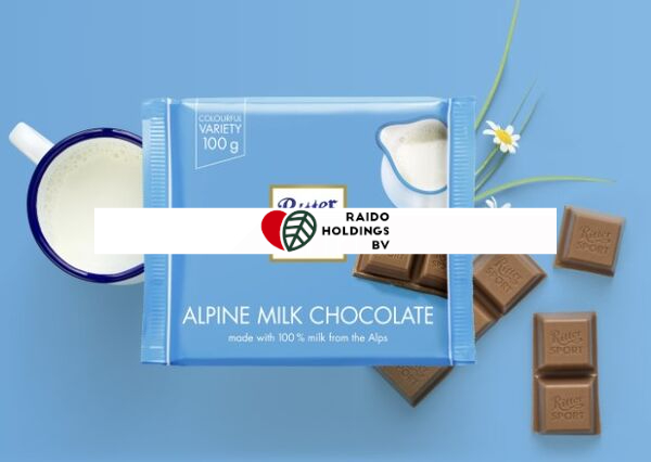 Ritter Sport Alpine Milk Chocolate 30% Cocoa 100 g