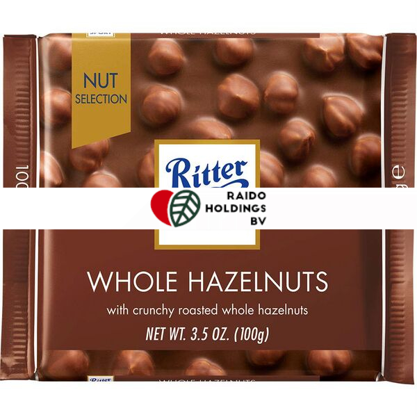 Ritter Sport Whole Hazelnuts 100 g